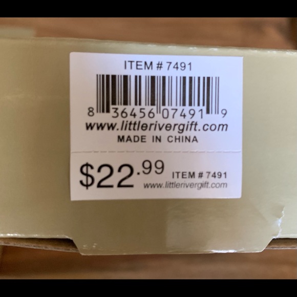 Large Red & White Wooden Cross with Crystal Accents - Picture 2 of 2